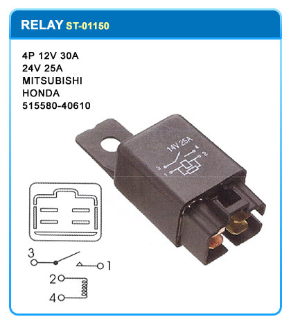 4P 12V 30A  24V 25A  MITSUBISHI  HONDA  51558040610