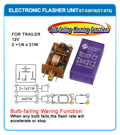 4DM003460021 73710880000 KN22403 FOR TRAILER  12V 2+1/6x21W