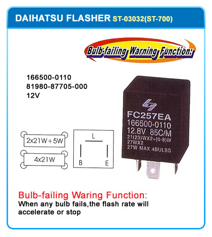 166500-0110  81980-87705-000  12V