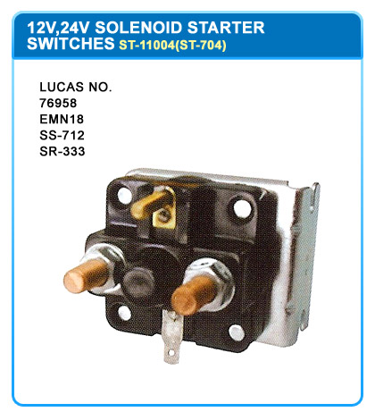 12V 24V  SOLENOID 76958  EMN18  SS712  SR333