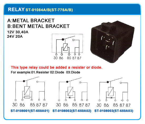 RELAY WITH SKIRTED COVER AND METAL BRACKET