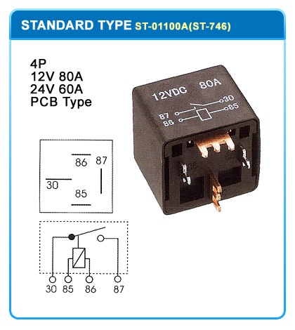 4P  12V 80A  24V 60A  PCB Type